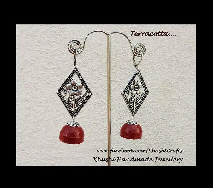 Terracotta red  jhumka