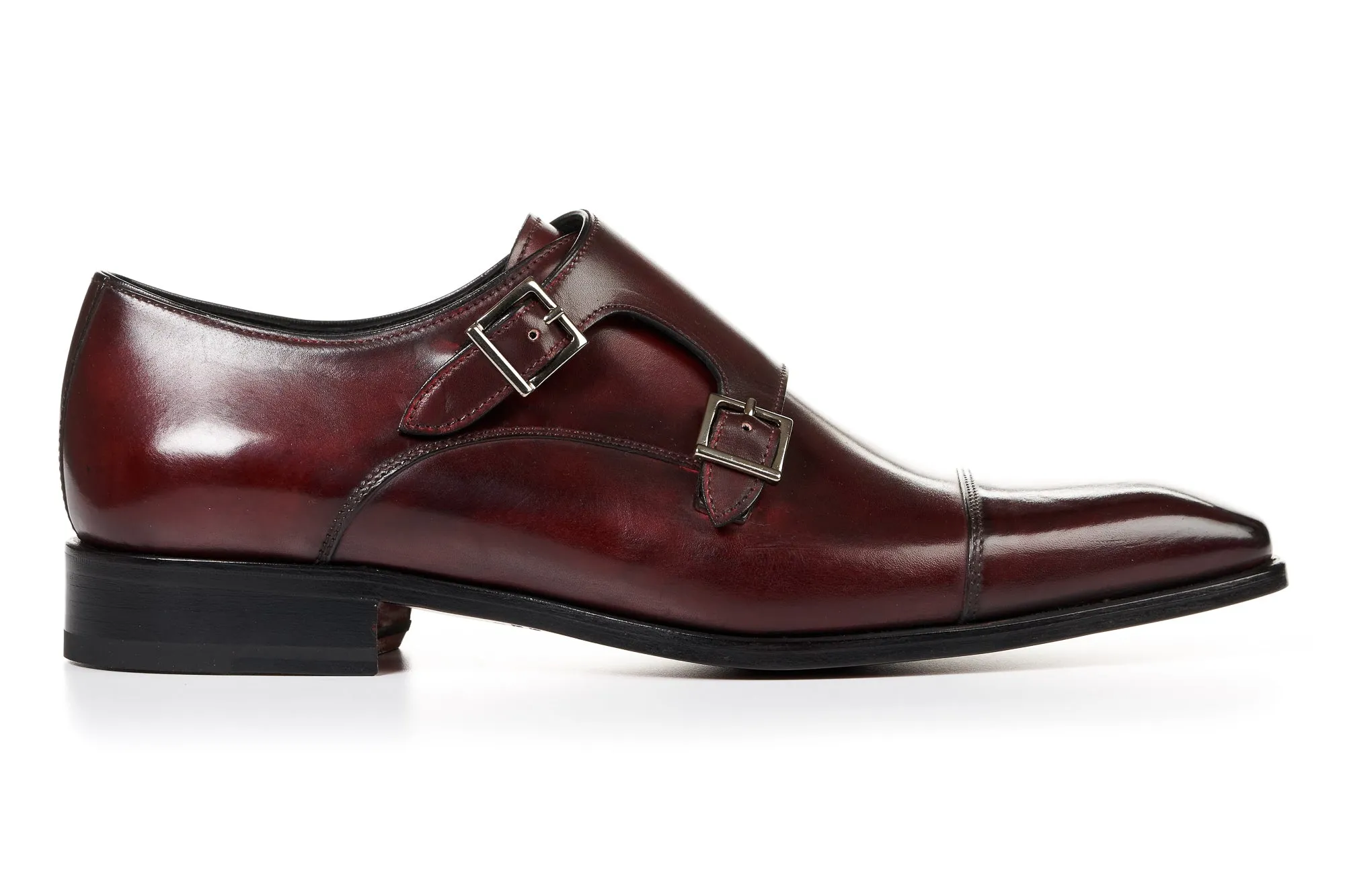 The Burton Double Monk Strap - Oxblood