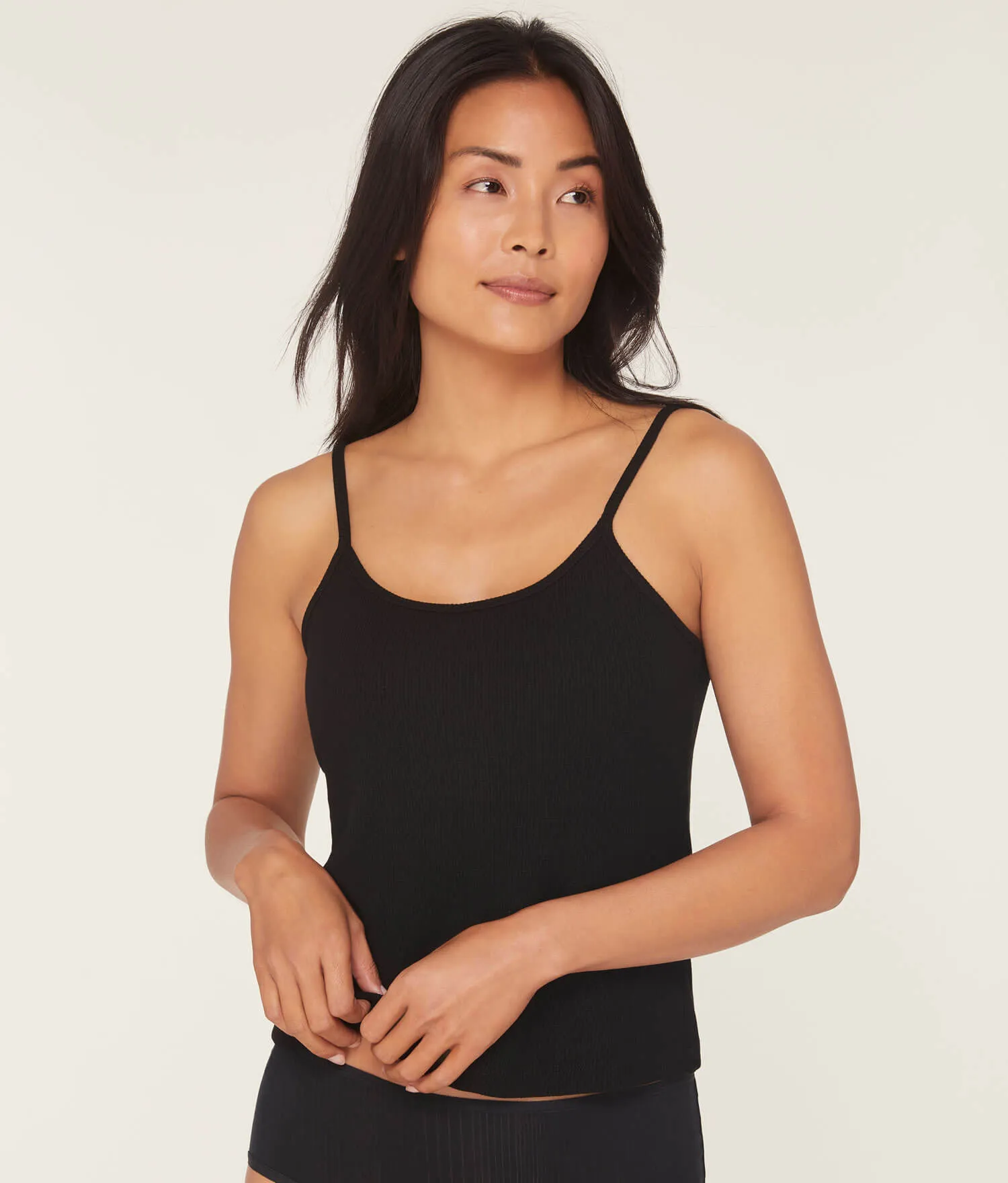 The Cami - Waffle - Black