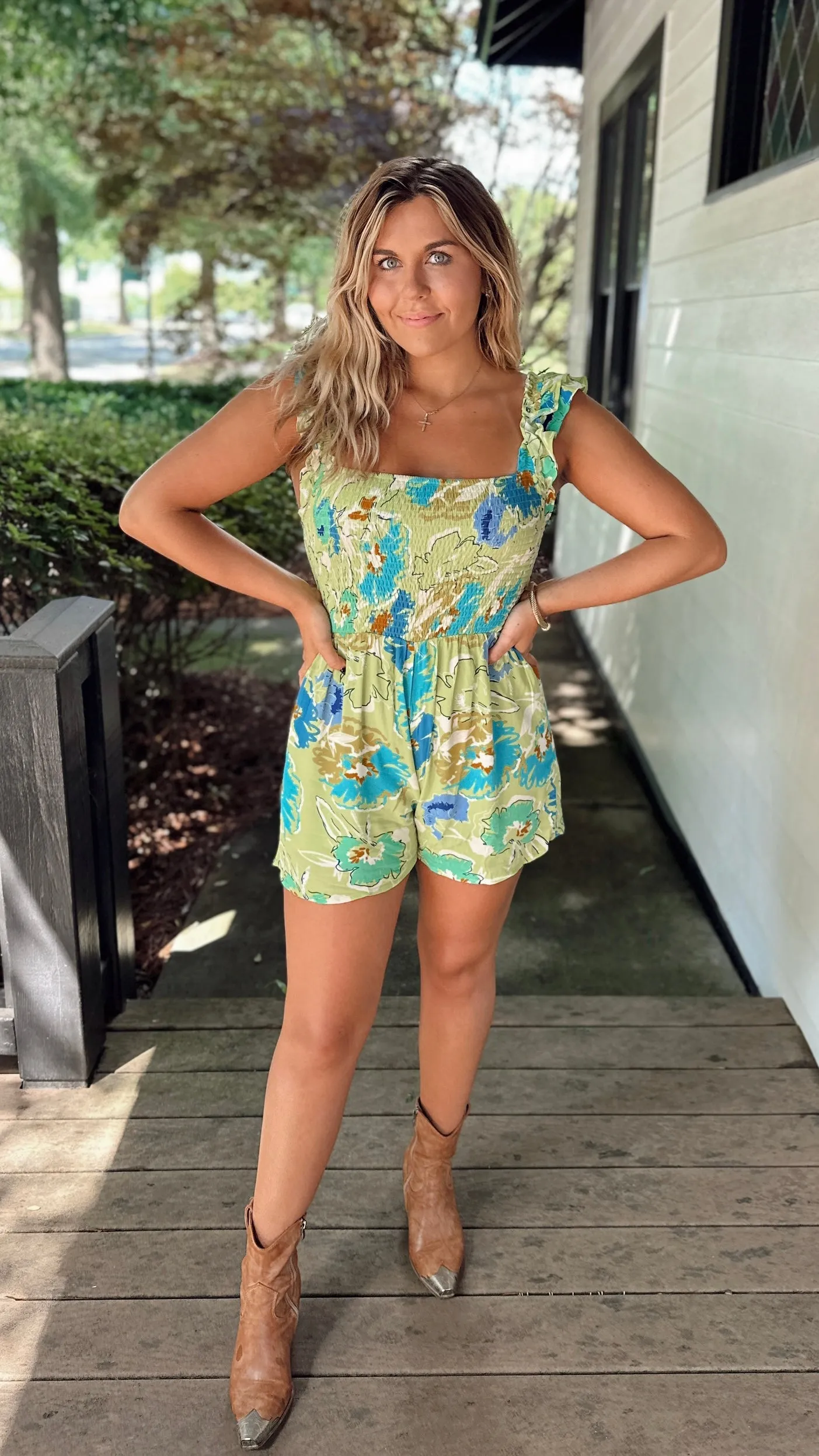 The Green Garden Romper