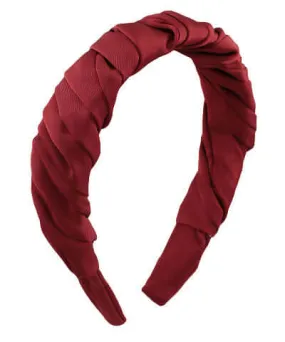 The Scrunched Headband (Garnet)