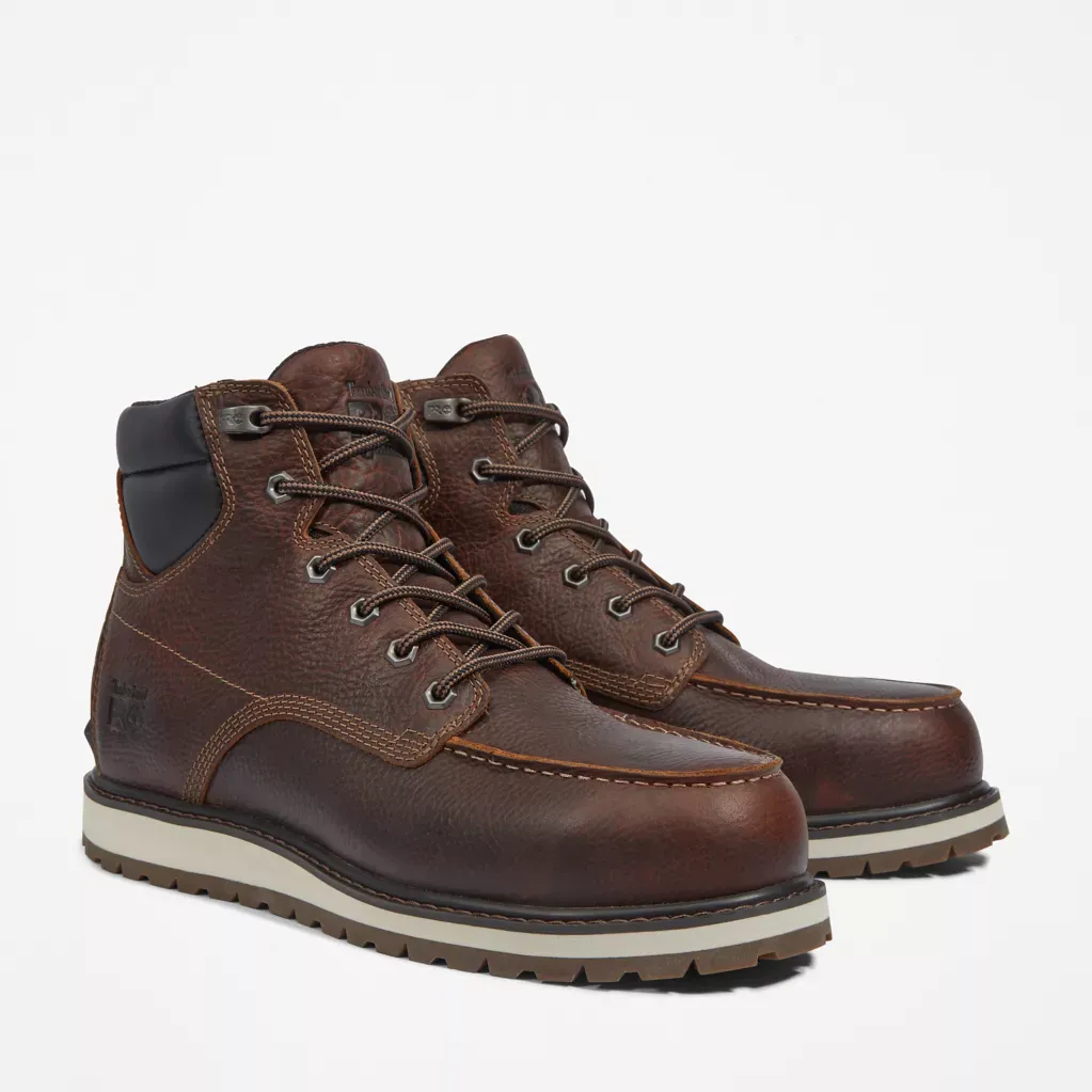 Timberland Pro Men's Irvine 6" Alloy ST Work Boot -Brown- TB0A44UP214