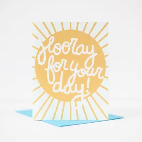 wedding card, hooray for your day, congratulations card