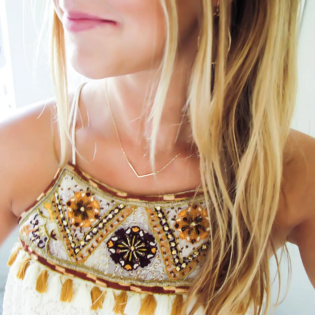 Wide V Necklace