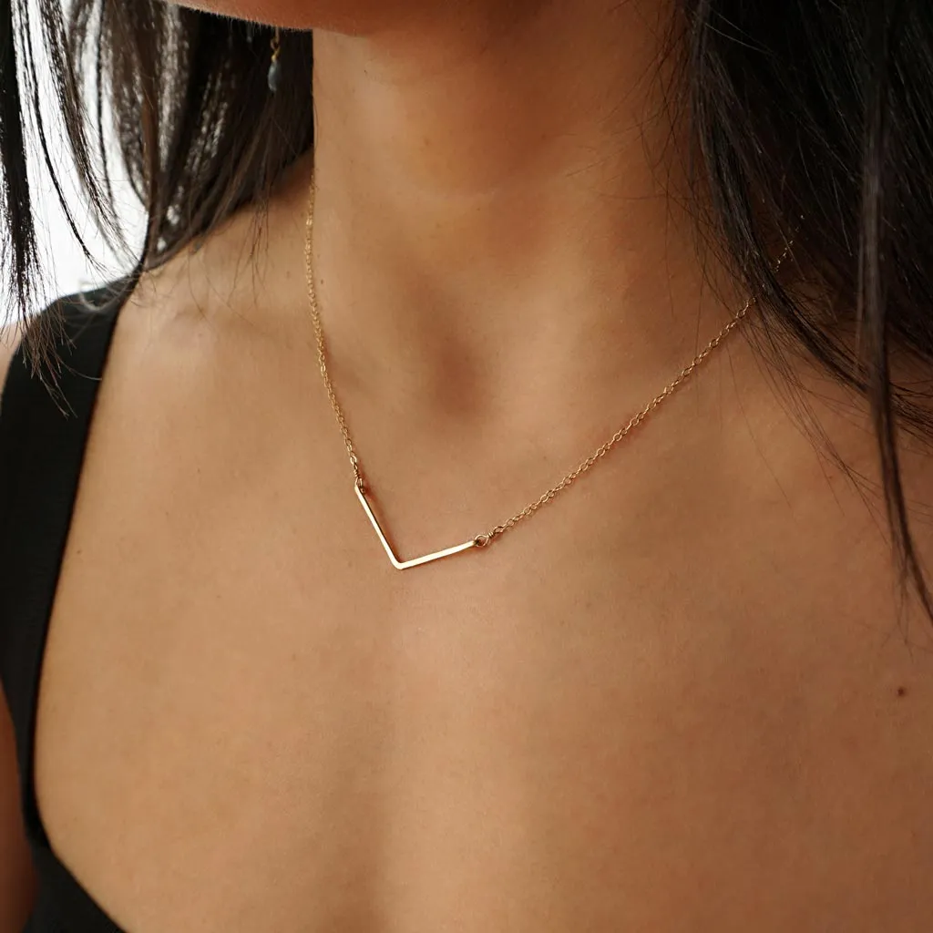 Wide V Necklace