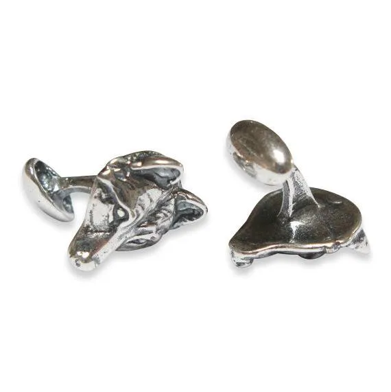 Wolf Face Cuff Links