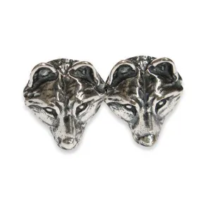 Wolf Face Cuff Links