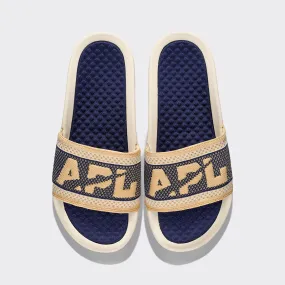 Women's Big Logo TechLoom Slide Alabaster / Royal Navy / Sunkissed