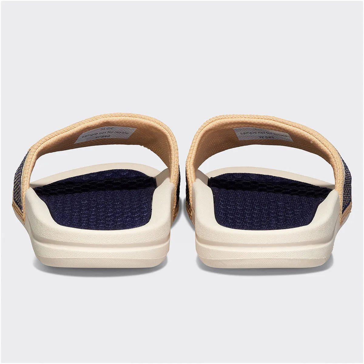 Women's Big Logo TechLoom Slide Alabaster / Royal Navy / Sunkissed