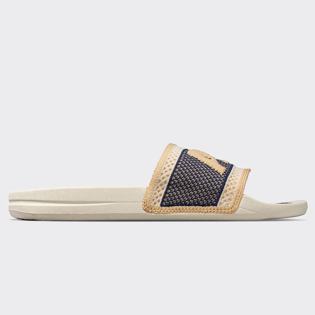 Women's Big Logo TechLoom Slide Alabaster / Royal Navy / Sunkissed