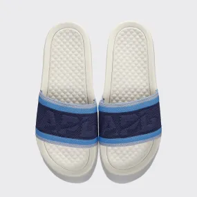 Women's Big Logo TechLoom Slide Navy / Coastal Blue / Ivory