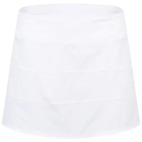 Womens Pace Rival Mid Rise 14 Inch Skirt White - SS24