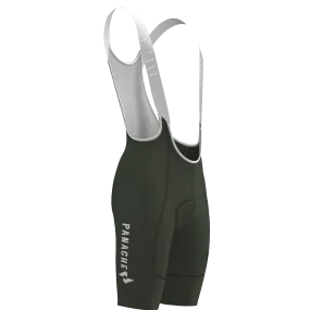 Women's WT 2ND SKIN Bib Short - Forest w/Panache Logo