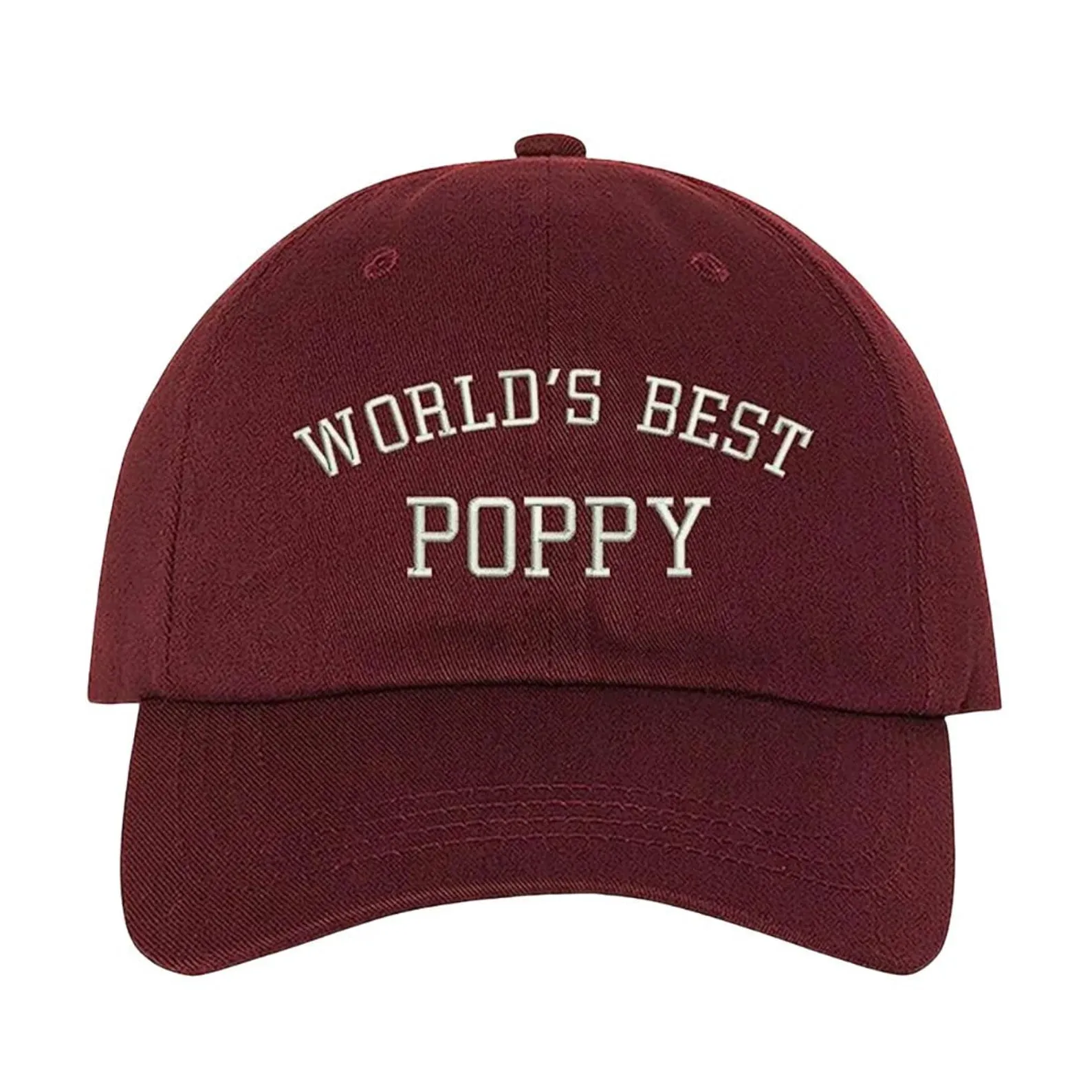 Worlds Best Poppy Baseball Hat