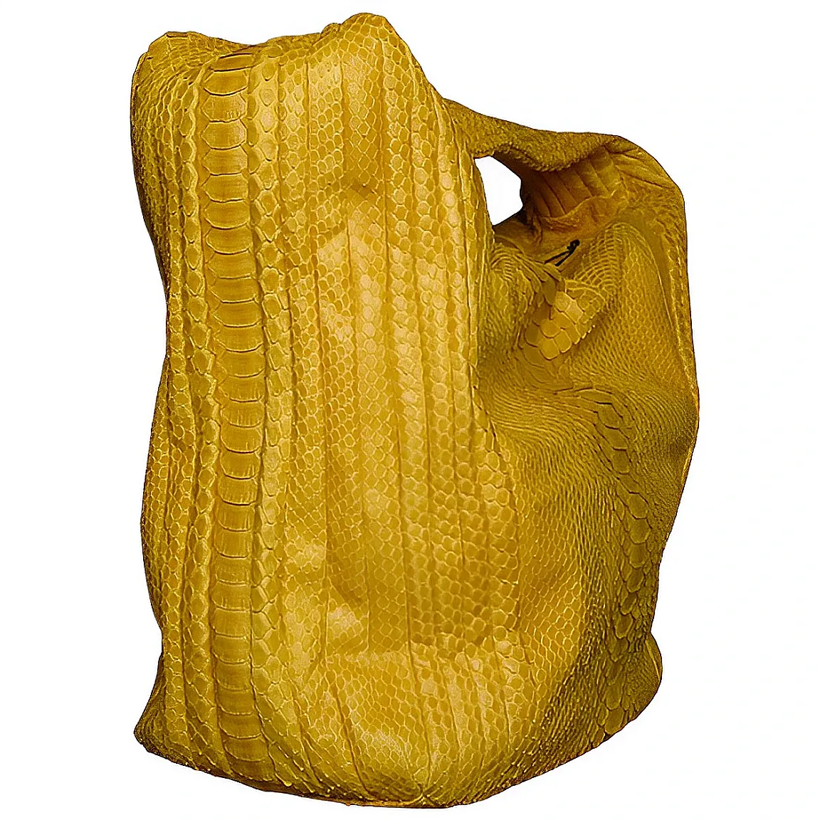 Yellow Glazed Hobo Bag